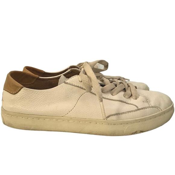 Soludos Original Ibiza Leather Sneaker in Oasis White Women’s Size 7.5 EUC - Picture 2 of 9